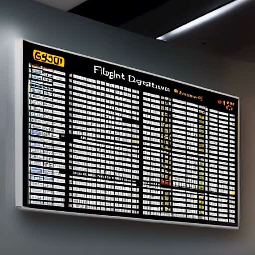 departure board